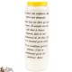 Candles Novena - White - "Saint Francis of Assisi" (French)