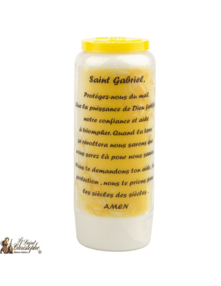 Bougies Neuvaines de Saint Gabriel - prière Français