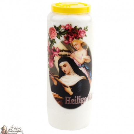 Bougies Neuvaines à Sainte Rita - prière français