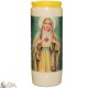 Novene Kerze - Weiss - "Heilige Herz von Maria" (Französisch)