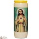Candles Novena - White - "Sacred Heart of Jesus - 3" (Multilingual)