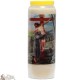 Bougies Neuvaines - Blanches - Christ sur la Croix - (Multilingue)