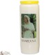 Bougies Neuvaines - Blanches à la Vierge de Banneux image verte prière - (Français)