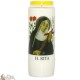 Novene Kerze - Weiss - "Heilige Rita" (Niederländisch)