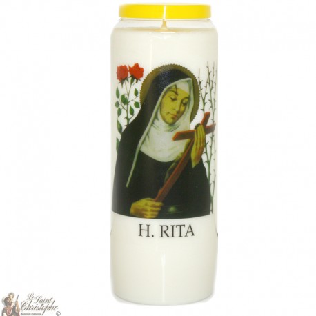 Noveen Kaarsen - Wit - "Heilige Rita" (Nederlands)