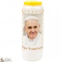 Candles Novenas to Pope Fracis model 2 - French Prayer