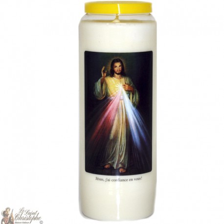 Candles Novena - White - "Merciful Christ" (French)