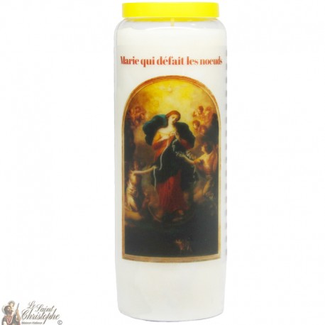 Candles Novena - White - "Mary who unties knots" (French)