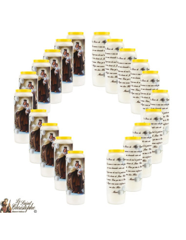 Bougies Neuvaines à la Vierge du Mont Carmel - prière Français