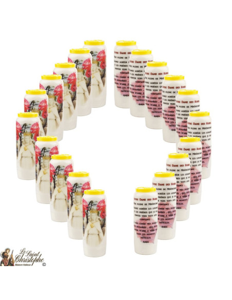 Bougies Neuvaines à Notre-Dame des Roses - prière Français