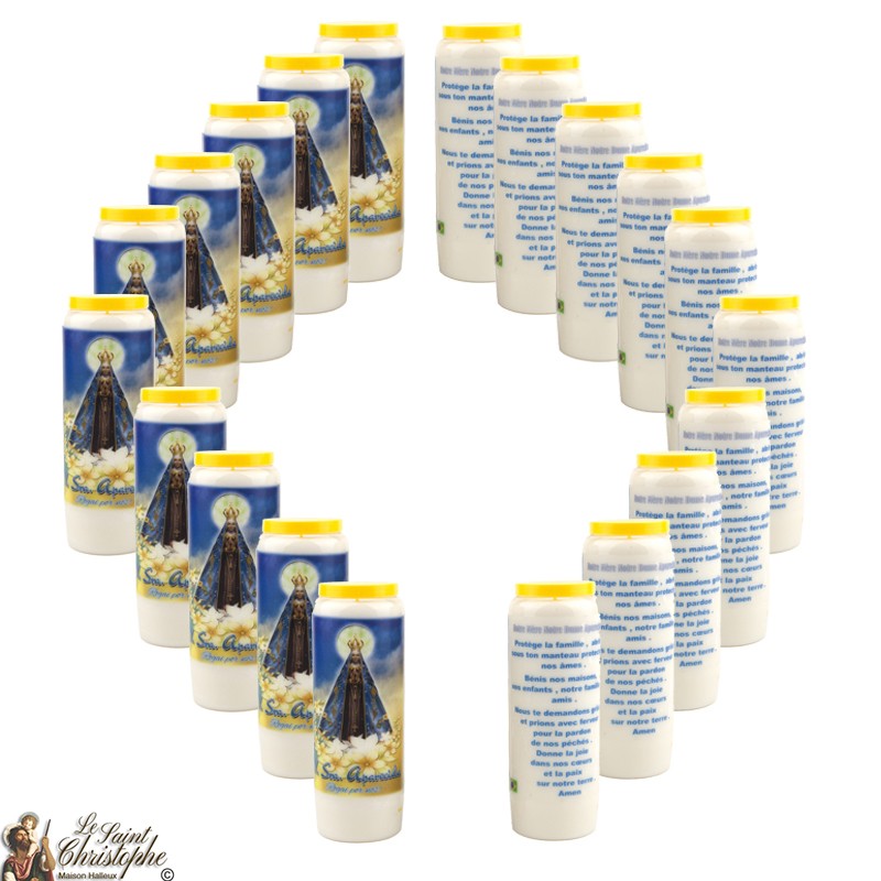 Bougies Neuvaines à NotreDame Aparecida prière Français MAISON HALLEUX SRL