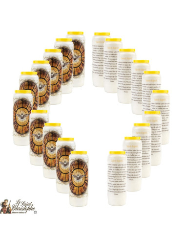 Bougies Neuvaines du Saint Esprit prière Français - Modèle 1 