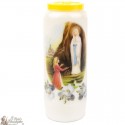 Bougies Neuvaines à Notre Dame de Lourdes modèle 2  - prière  français