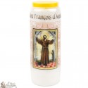 Kerzen Novenen zu heilige Franz von Assisi modell 2 - Gebet Französisch