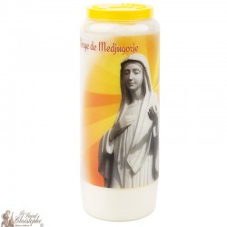Candele Novene a la Vergine di Medjugorje Modello 2 - Preghiera Francese
