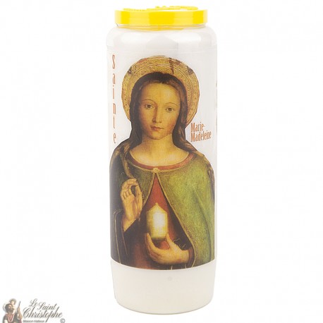 Noveen Kaarsen - Wit - "Heilige Marie-Madeleine"