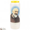 Candles Novenas to Padre Pio - Prayer French