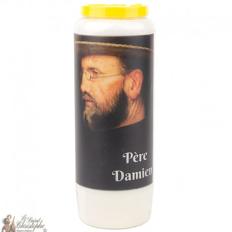 Candles Novena - White - "Father Damian"
