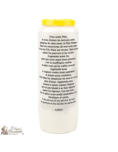 Bougies Neuvaines - Blanches au Père Damien
