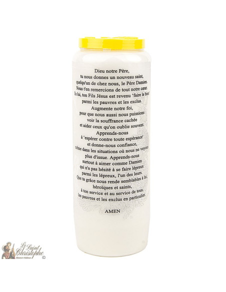 Candles Novena - White - "Father Damian"