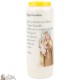 Candles Novena - White - "Vierge Scapulaire" (French)