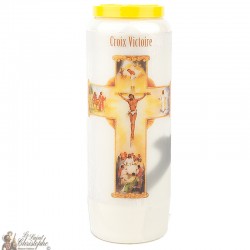 Bougies Neuvaines de la Croix Victoire - prière Français