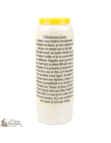 Bougies Neuvaines Joseph de Cupertino -  prière Français