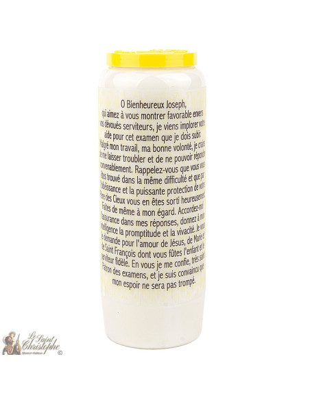 Bougies Neuvaines Joseph de Cupertino -  prière Français