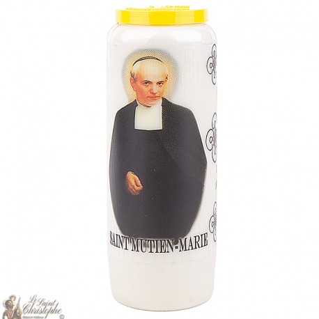 Candles Novena - White - "Saint Mutien Marie"