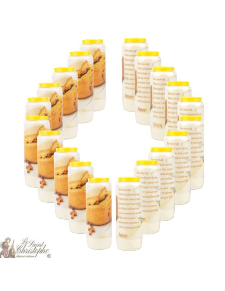 Candles Novena - White - "Archangel Saint Michael" (French)