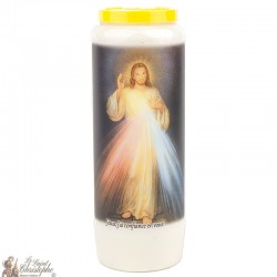 Candles Novenas to merciful Christ model 3 - French Prayer