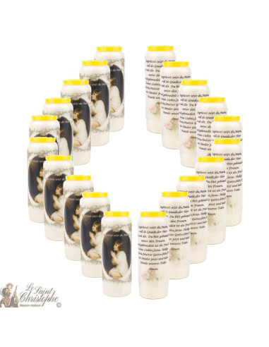 Candles Novena - White - "Archangel Saint Michael" (French)