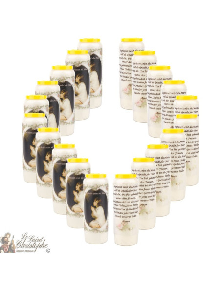 Candles Novena - White - "Archangel Saint Michael" (French)
