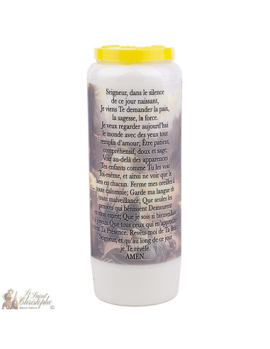 Candles Novena - White - "Prayer to Jesus" (French)