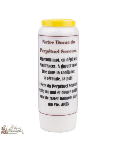 Bougies Neuvaines à Notre Dame du Perpétuel Secours - prière français