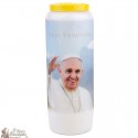 Candles Novenas to Pope Fracis model 3 - dutch Prayer