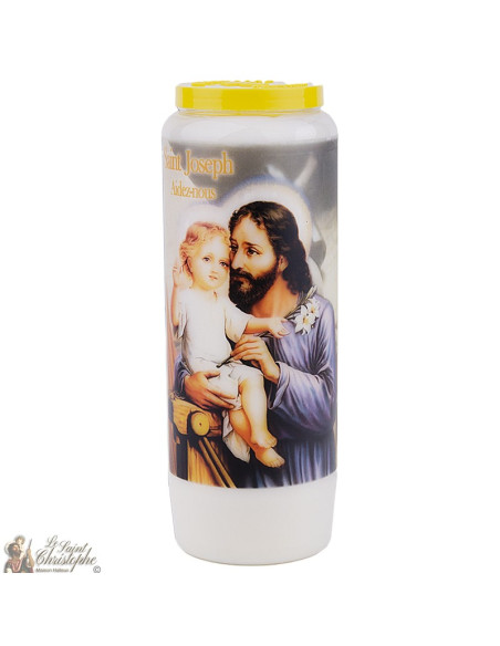 Bougies Neuvaines à Saint Joseph modèle 2 - prière français