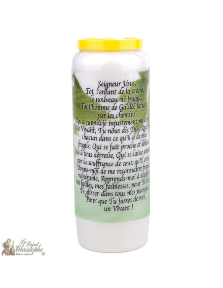 Bougies Neuvaines à  jesus modele 2 - prière  français