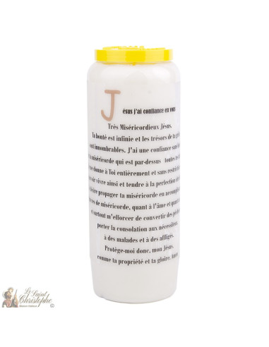 Bougies Neuvaines au christ misericordieux modele 2  - prière  français