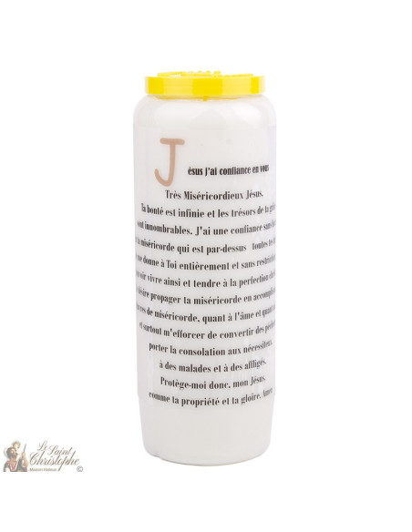Bougies Neuvaines au christ misericordieux modele 2  - prière  français