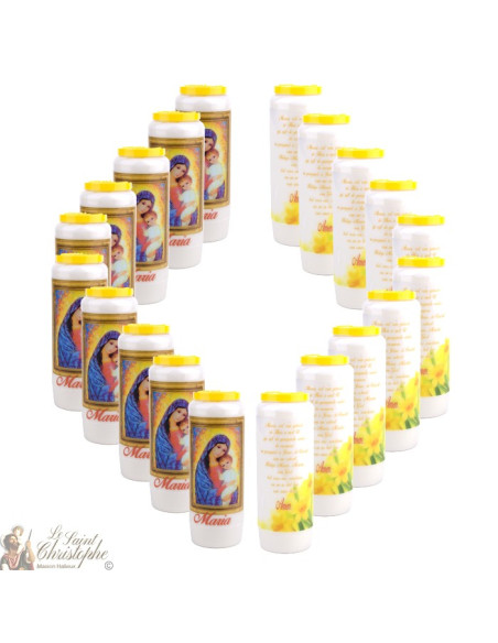 Candles Novena - White - "Archangel Saint Michael" (French)