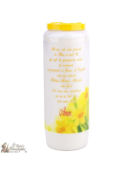Bougies Neuvaines à la vierge marie modele 3  - prière néerlandais
