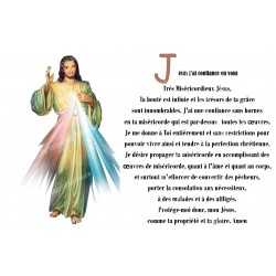 Stikers voor Kaars met gebed op Franse – Medelevend Christus