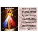 Novena Candle Sticker with Prayer - christ merciful 2