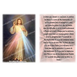 Novena Candle Sticker with Prayer - christ merciful 3