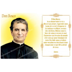 Autocollant bougie de neuvaine avec prière français - Don Bosco