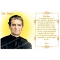 Pegatina de vela novena con oración - Don Bosco 