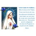 Novena Candle Sticker with Prayer - Fatima