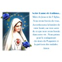 Sticker of novena candle with prayer - Fatima