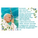 Sticker of novena candle with prayer- John Paul II